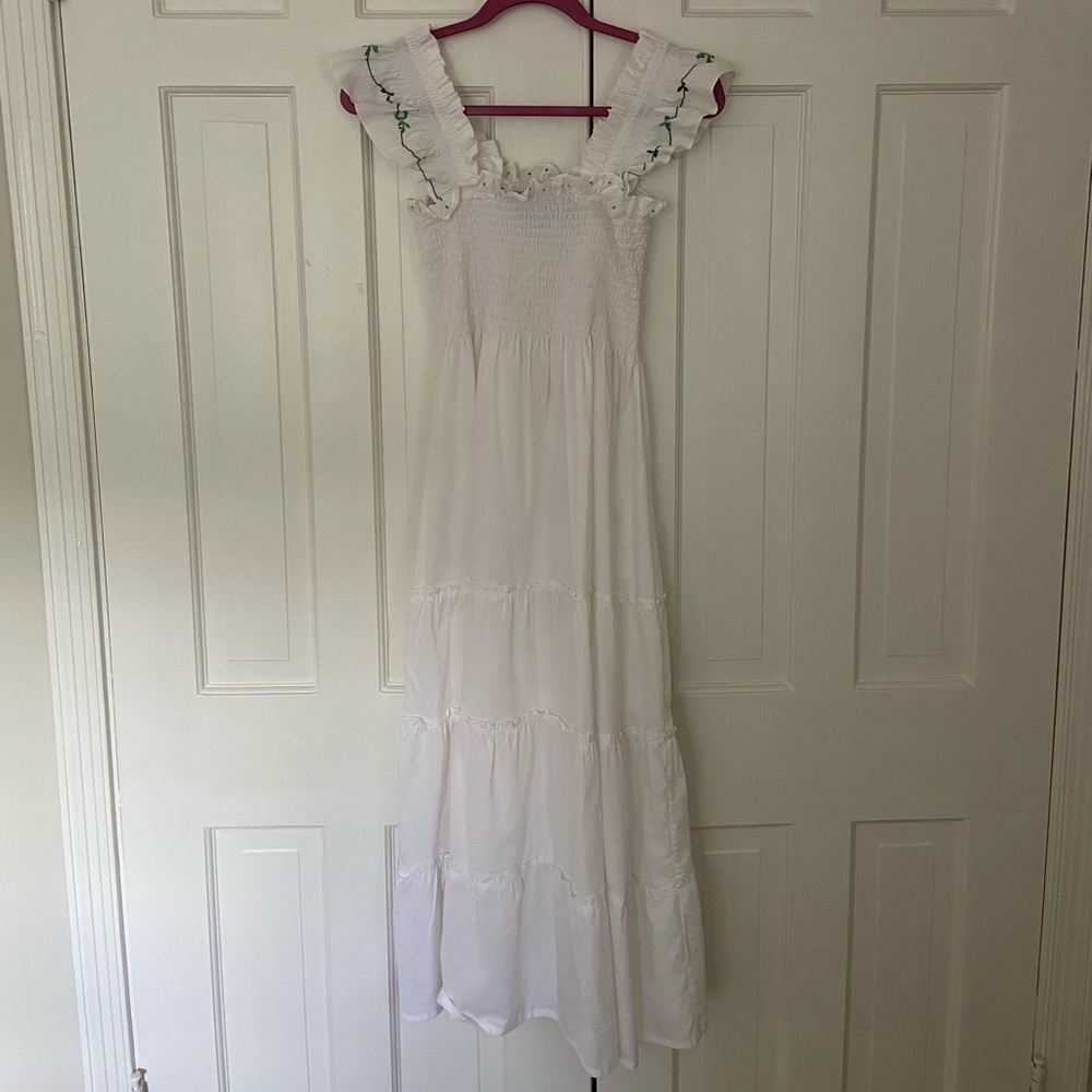 Hill House Nap Dress White Embroidery